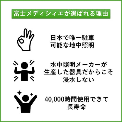 2W駐車場照明 3000K ケーブル0.5m付き